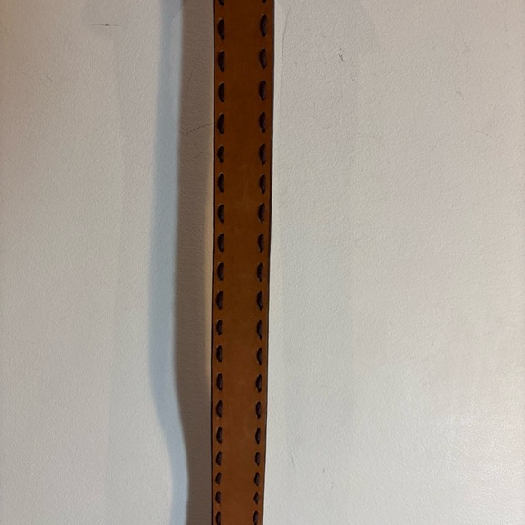 PRINCIPLES Sz 32 Brown Leather Belt With Contrasting Stiching Boho Western Vibe - Picture 4 of 9